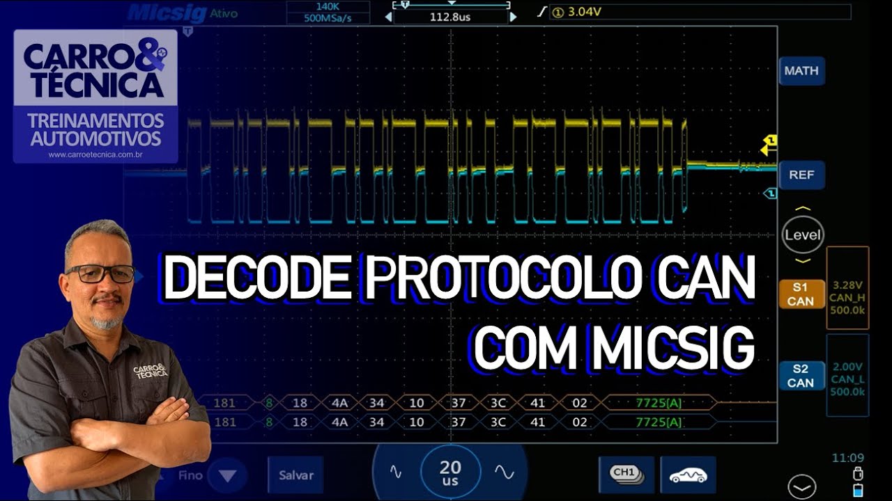 REDE CAN | DECODIFICAÇÃO DO PROTOCOLO CAN