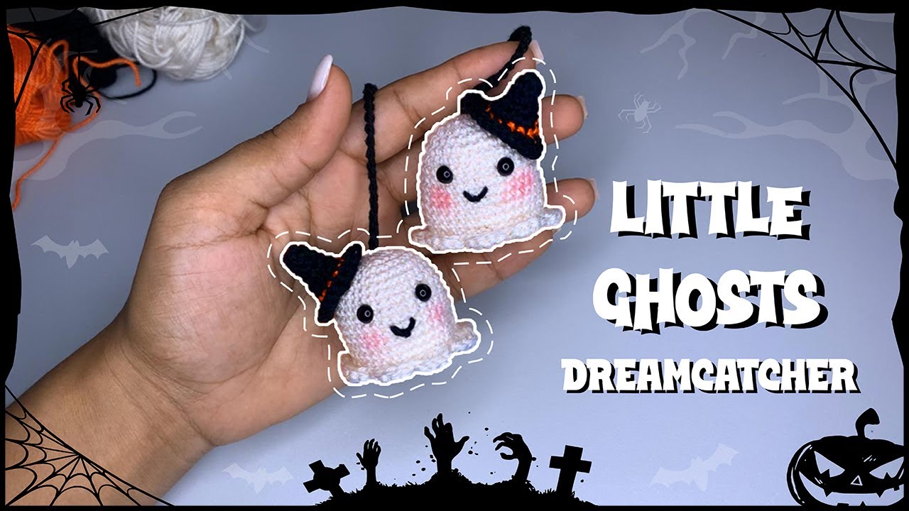 Halloween Crochet Fantasmita Atrapasueños TUTORIAL PASO A PASO