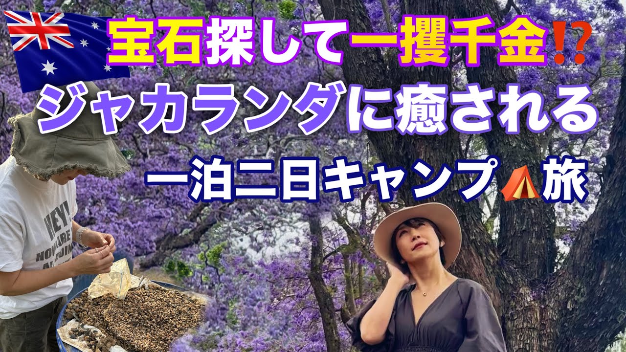 【 🇦🇺 NSWで宝石探しとジャカランダフェスティバル】