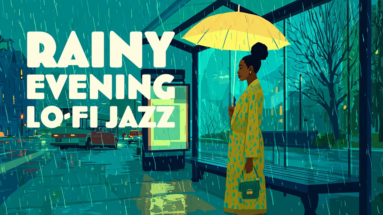 Rainy Evening Jazz ☔️ | 1 Hour of Smooth Sounds for Winding Down