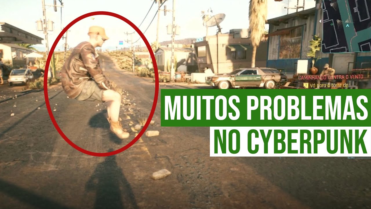 Explorando e CA&Ccedil;ANDO BUGS em Badlands - Gameplay de Cyberpunk 2077 (PS5 #1)