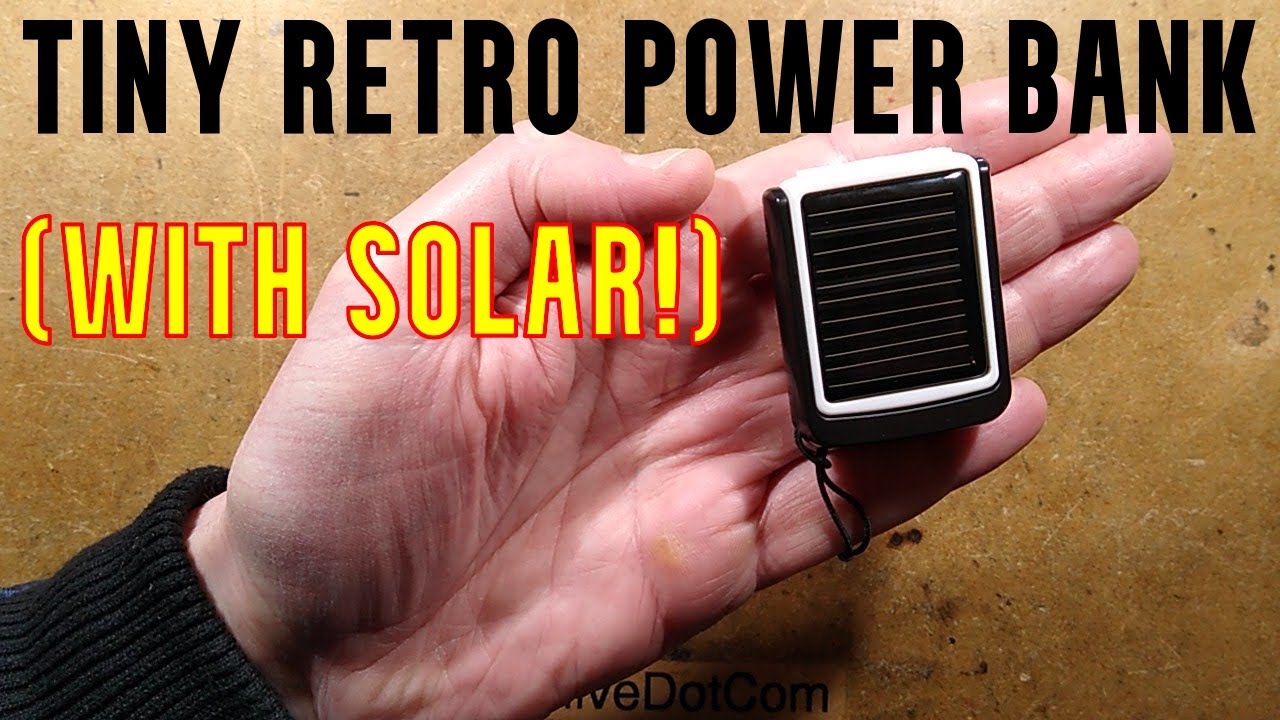 Ultra small solar power bank with retro circuitry (with schematic)
