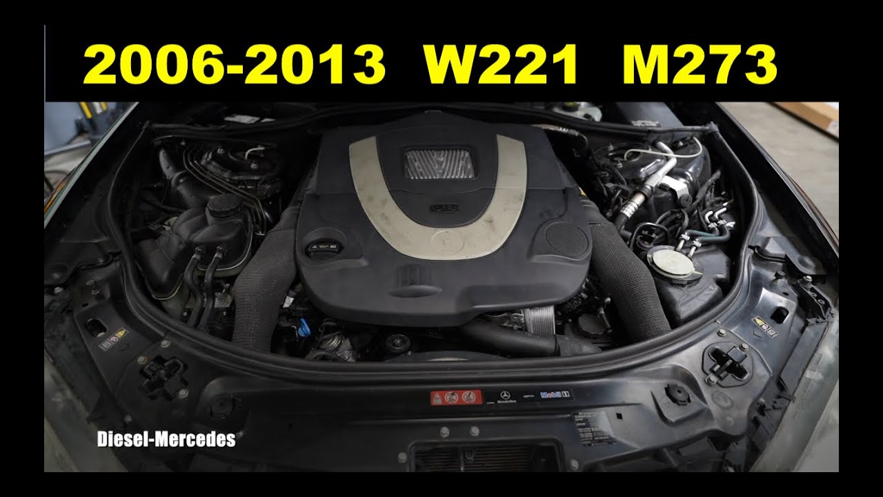 Mercedes S550 Engine Air Filter Location, Replacement W221 M273 V8 Engine