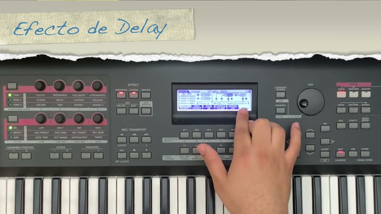 YAMAHA MOXF: COMO USAR EFECTO DE DELAY