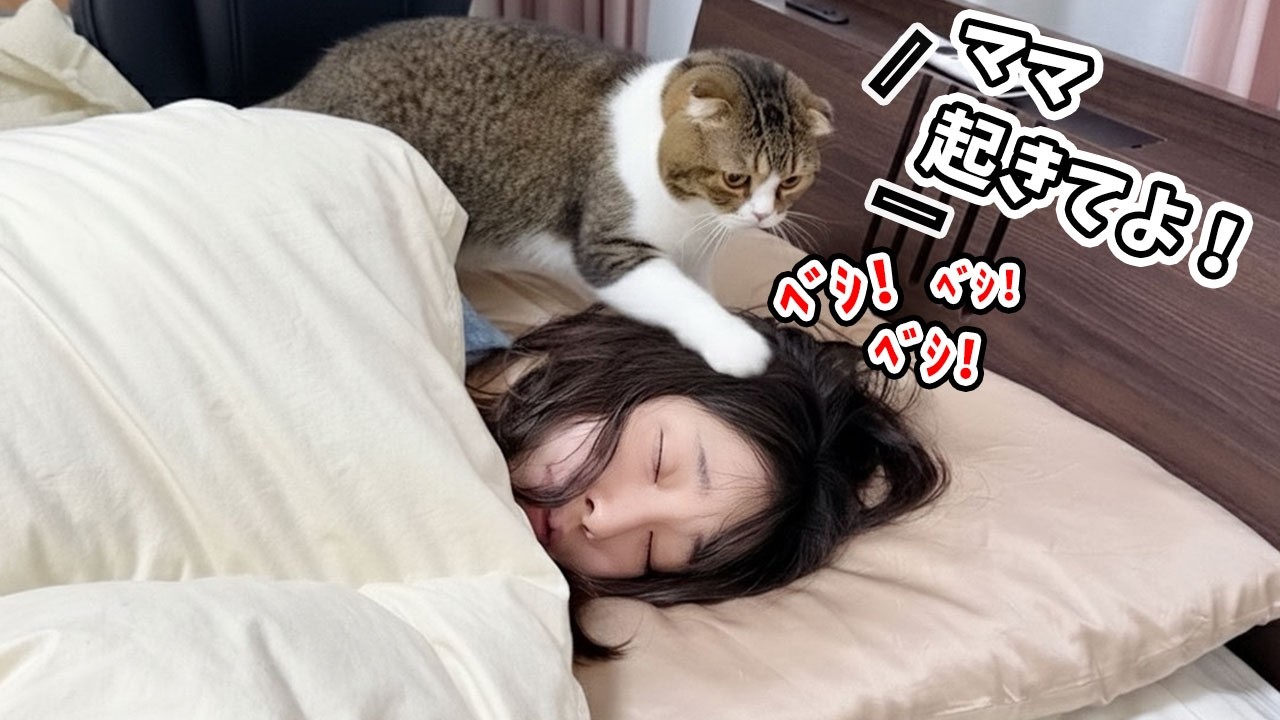 深夜2時に叩き起こしてくる猫がこちらです…