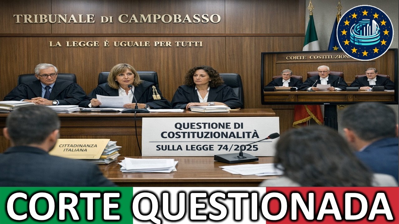 URGENTE: Tribunal De Campobasso Questiona a Corte Constitucional Italiana. Entenda.
