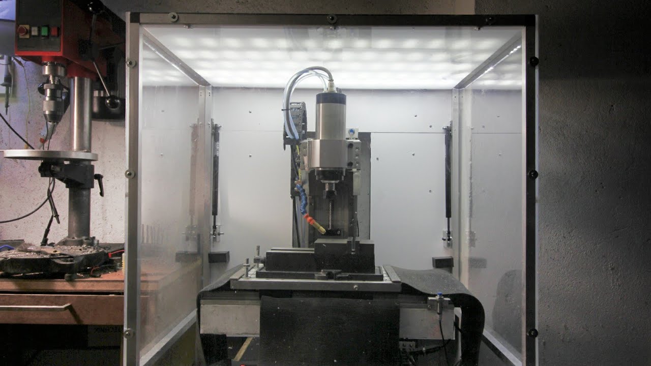 home made epoxy granite cnc - part 11 - enclosure