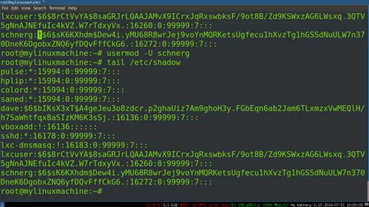 Linux Sysadmin Basics -- User Account Management