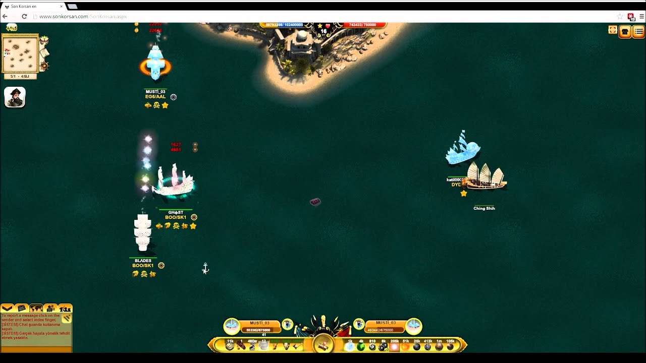 2014 GHOST and BLADES BOO! Son Korsan War Fleet - Seafight