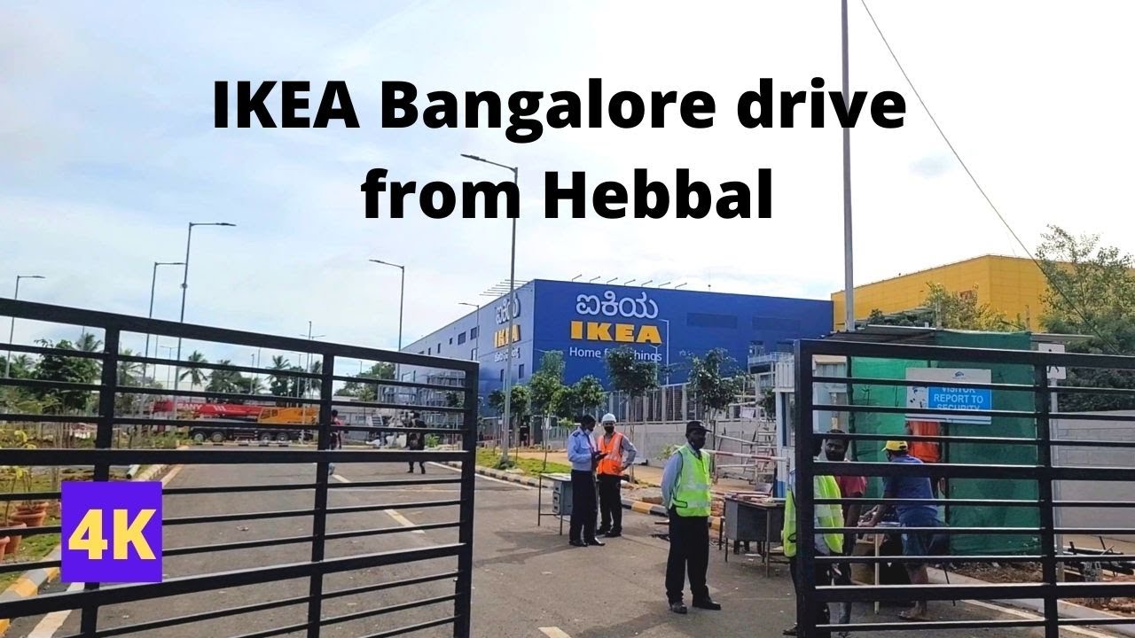 4K drive to IKEA Bangalore from Nagavara (Hebbal) | City tour