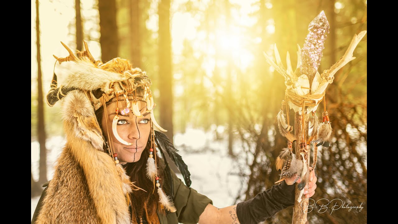 Schamanen Stab mit Amethysten Bauen Cosplay