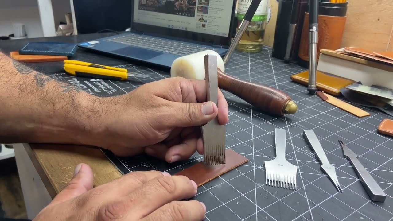 Reverse pricking irons. I’m trying something new.