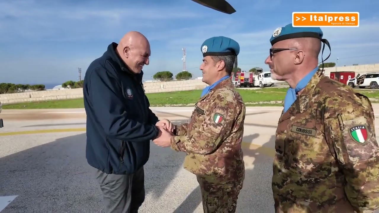 Difesa, Crosetto incontra i militari italiani in missione in Libano