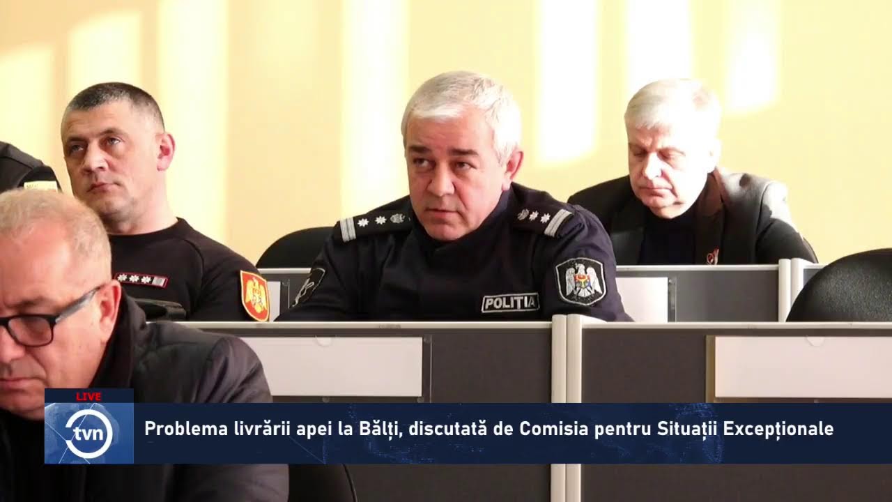 Problema livrării apei la Bălți, discutată de Comisia pentru Situații Excepționale