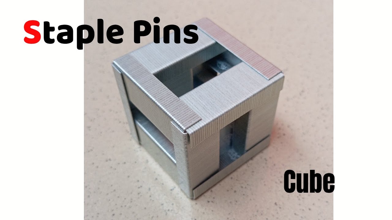 How to make a Cube with Staple Pins 📍