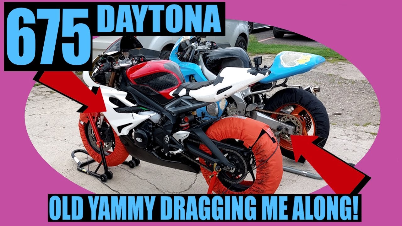 Can I keep up with Thundercat & Bandit 600's at Castlecombe bike track day - Triumph Daytona 675 POV