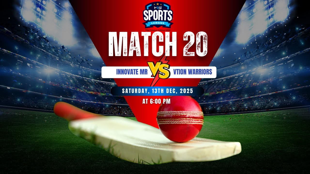 MRSI Tournament 2025 | INNOVATE MR VS VTION WARRIORS