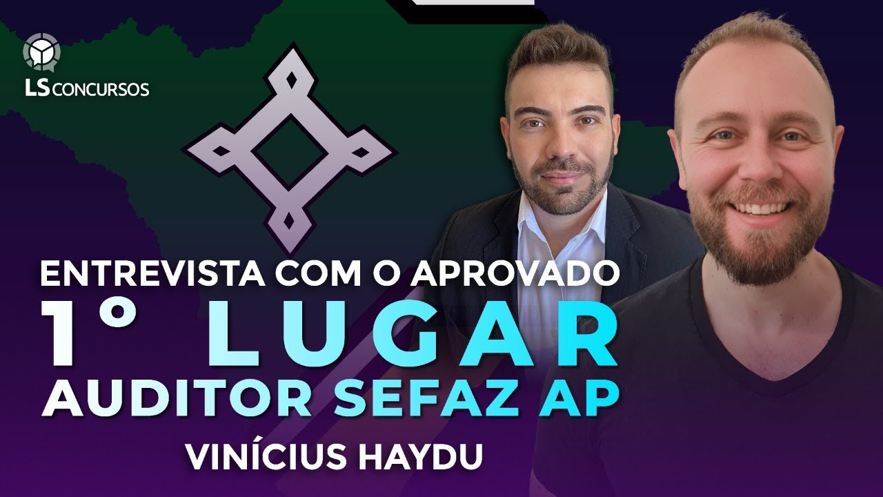 Primeiro Colocado SEFAZ AP (Auditor) - Vin&iacute;cius Haydu