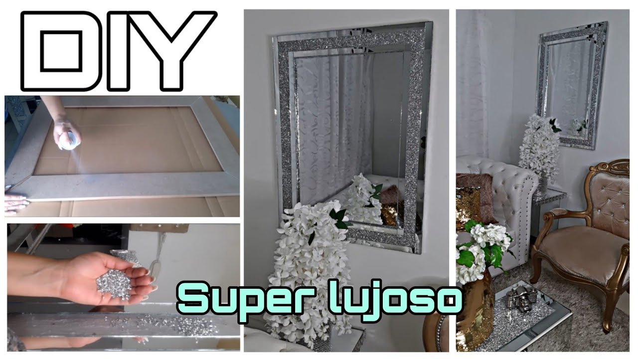 SUPER LUJOSO/COMO HACER UN CUADRO EN ESPEJO/IDEAS ECONOMICAS PARA DECORAR