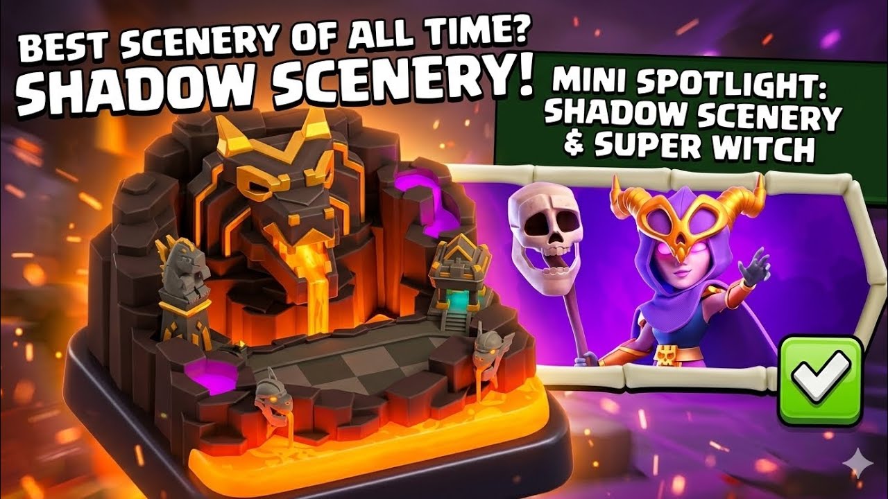 How the look of your base changed after shadow scenery | clash of clans | mini spotlight event 
