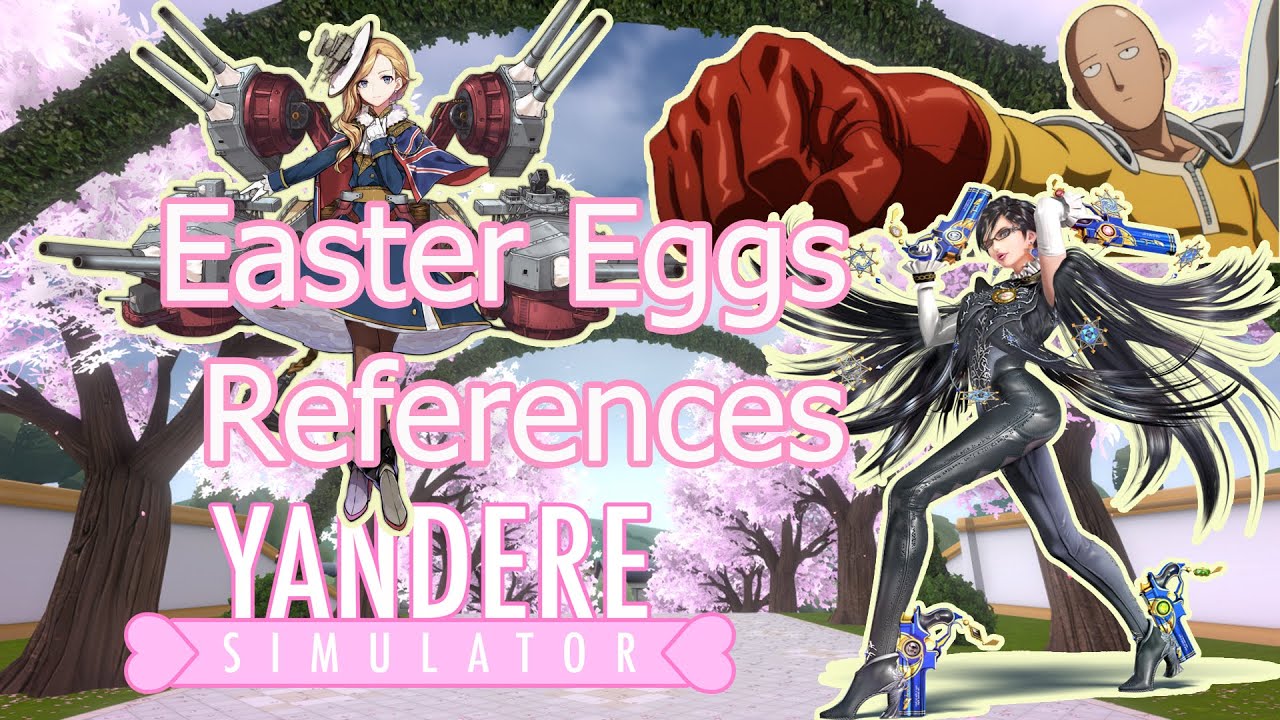 EASTER EGGS REFERENCES 2021 on YANDERE SIMULATOR