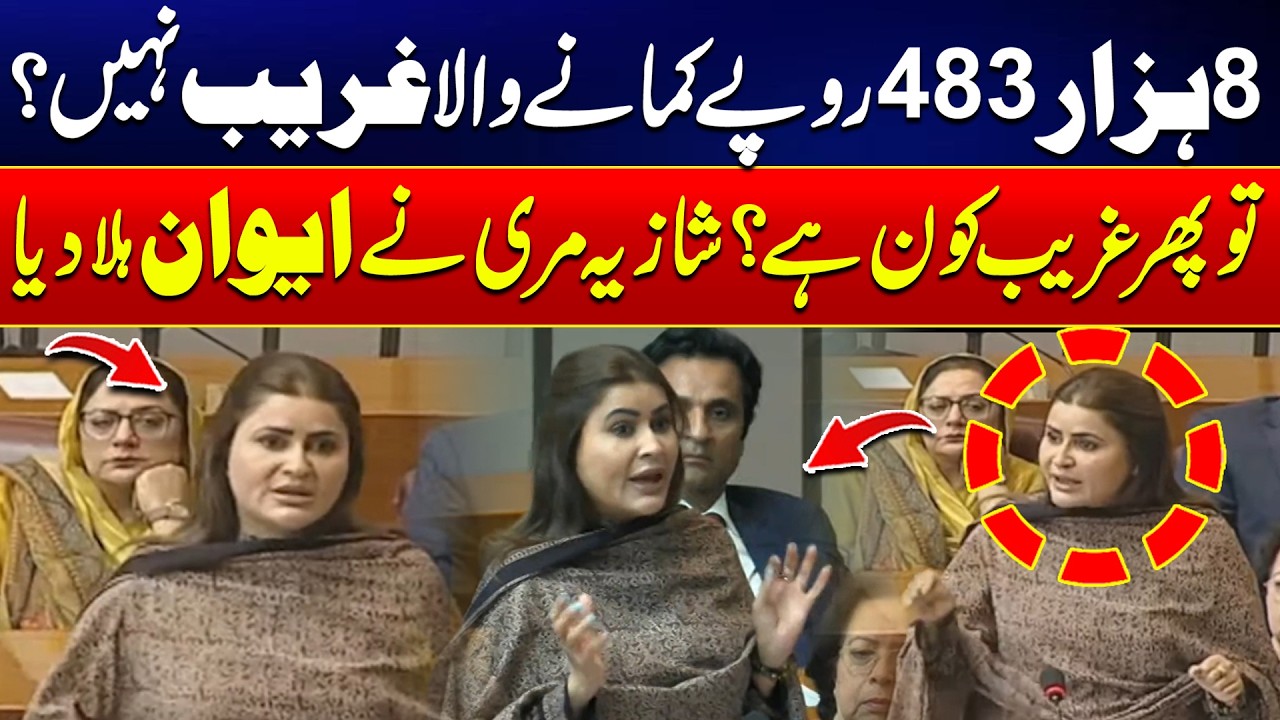 Is 8,483 Rupees Enough? - Shazia Marri&rsquo;s Statement in Parliament Goes Viral Over Poverty Definition