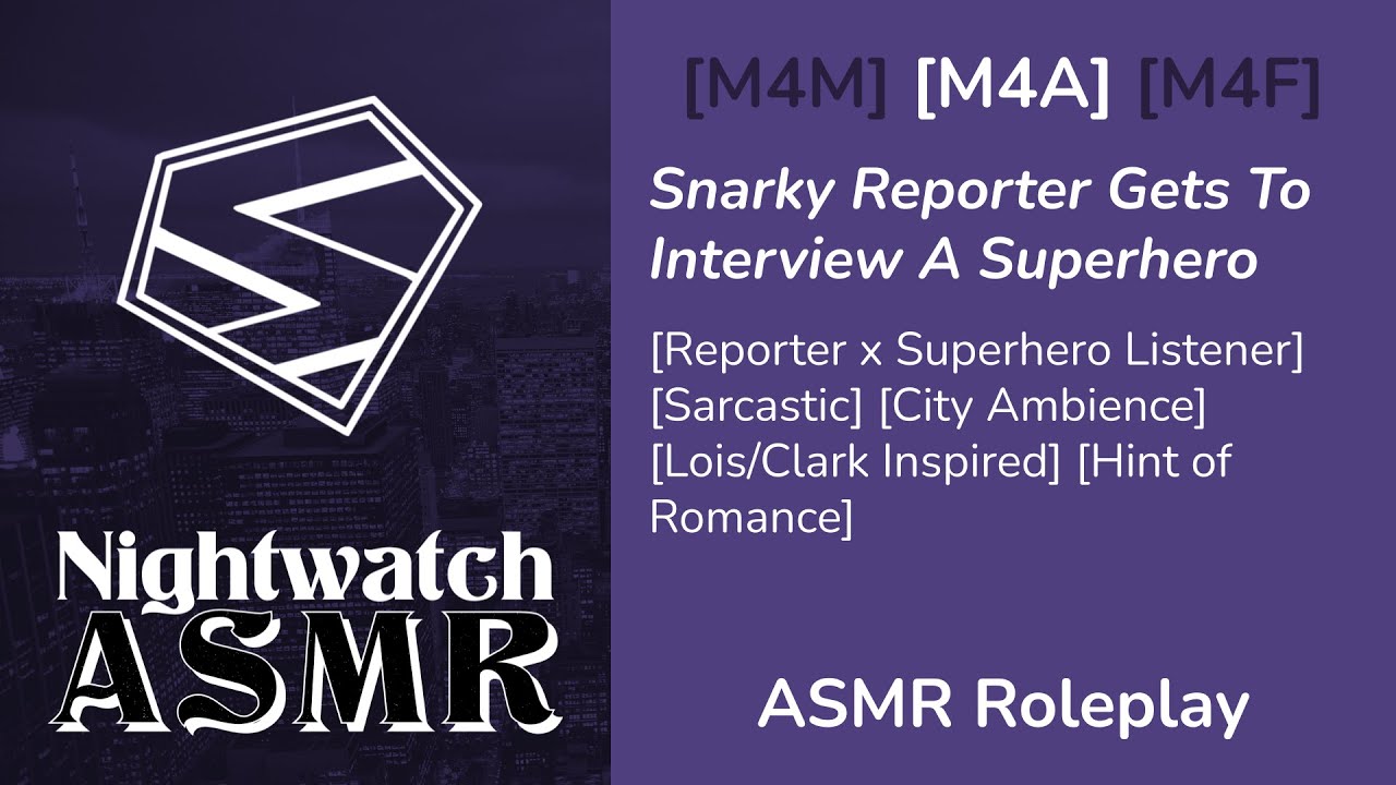 [M4A] Snarky Reporter Gets To Interview A Superhero [Superhero Listener] | ASMR Roleplay