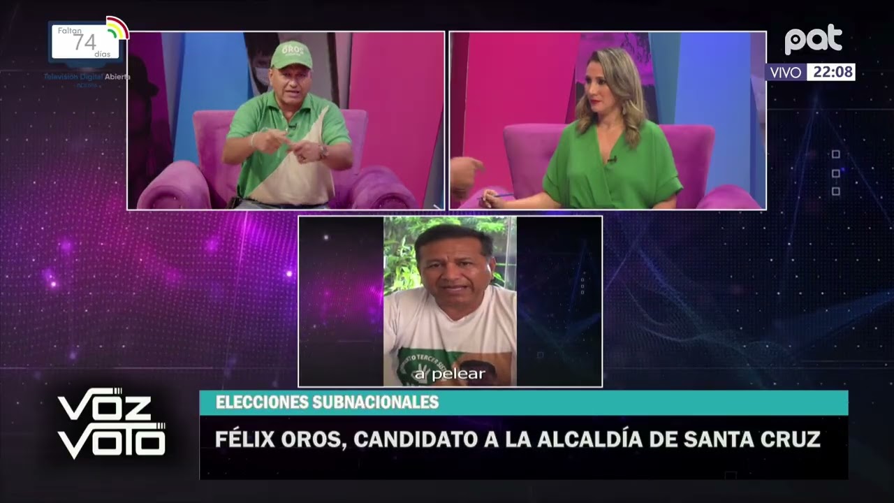 El candidato Félix Oros
