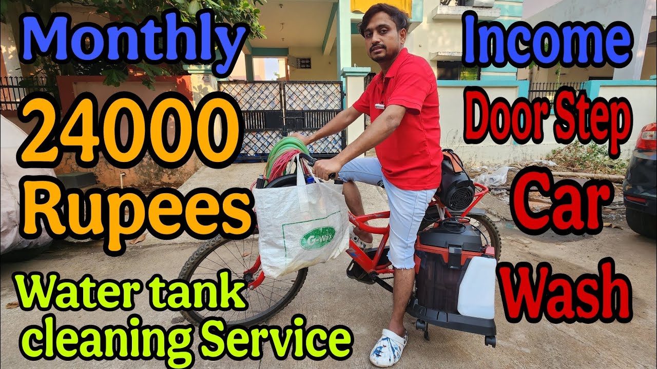 Door step car washing service and water tank cleaning service solar panel cleaning service #nittorai