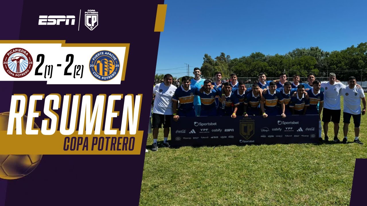 PARTIDAZO Y TRIUNFO DE FUERTE APACHE POR PENALES ANTE PICAPIEDRA | RESUMEN | COPA POTRERO 2025