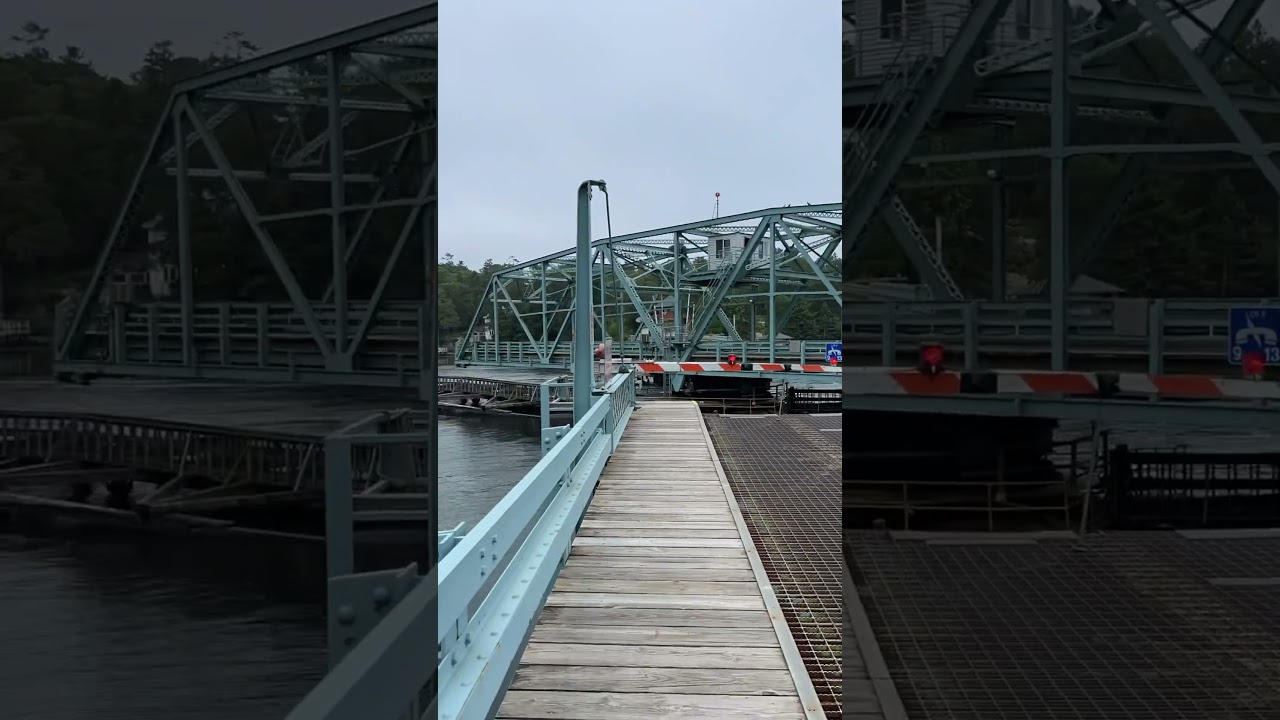 Boothbay Swing Bridge Time-Lapse | Marvel at the Coastal Engineering Wonder!