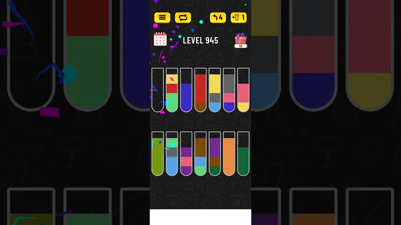 Water sort puzzle 945 #water #sort #puzzle