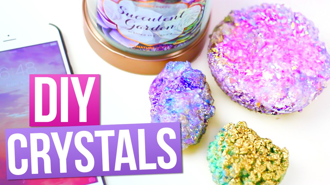 DIY CRYSTALS using SALT! ♥ Tumblr Room Decorations