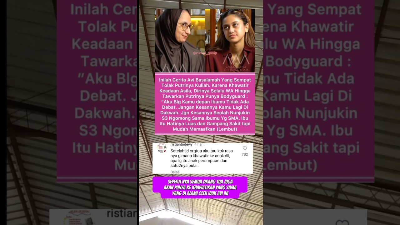 Avi basalamah Istri presenter Ramzi awalnya ragu sat Anaknya Sila kuliah di Ui #avibasalamah #ramzi