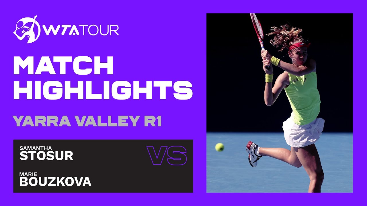 S. Stosur vs. M. Bouzkova | 2021 Yarra Valley Classic First Round | WTA Highlights