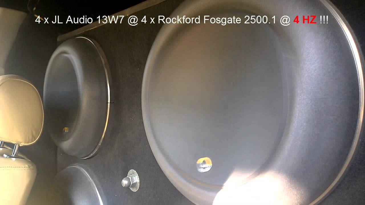 JL AUDIO 13W7 @ 4 HZ !!!