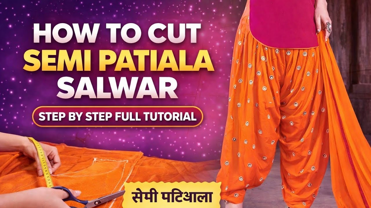 Salwar cutting and stitching || simple, salwar cutting
