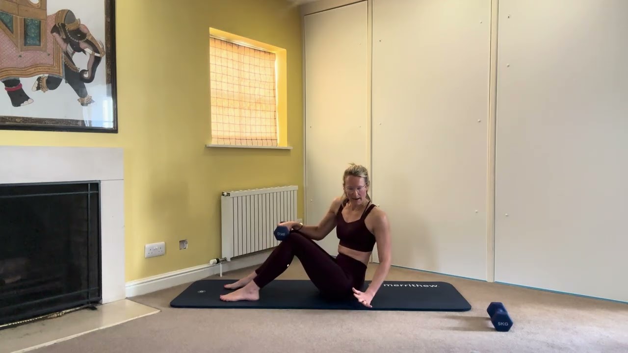 20 minute Pilates and Weights Workout - Build Inner and Outer Strength