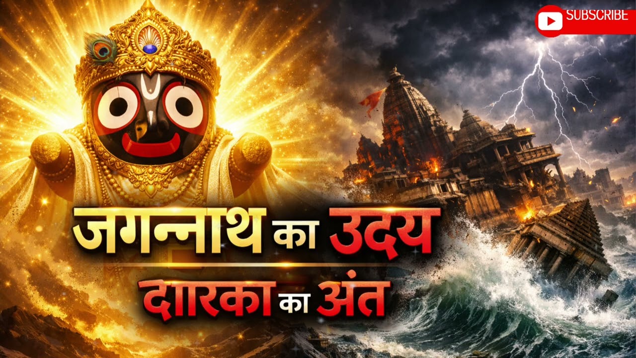 📜 जगन्नाथ का उदय और द्वारका का अंत | रहस्य, संकेत और महाप्रलय || #katha #ramayan #krishna #viral #yt
