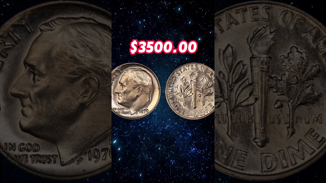 This 1970 D Dime Sold for $3,500! 🔥 #coin #money #rarecoins #treasurehunt#currency #coincollecting