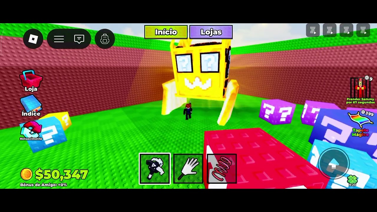 Joguei novo jogo do Sammy de blocos da sorte 