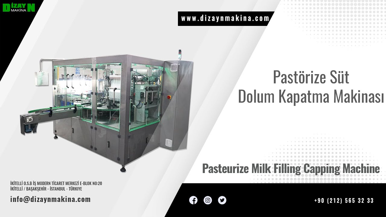 PASTÖRİZE SÜT DOLUM VE KAPATMA MAKİNASI--PASTEURİZE MİLK FİLLİNG AND CAPPİNG MACHİNE NO 150421