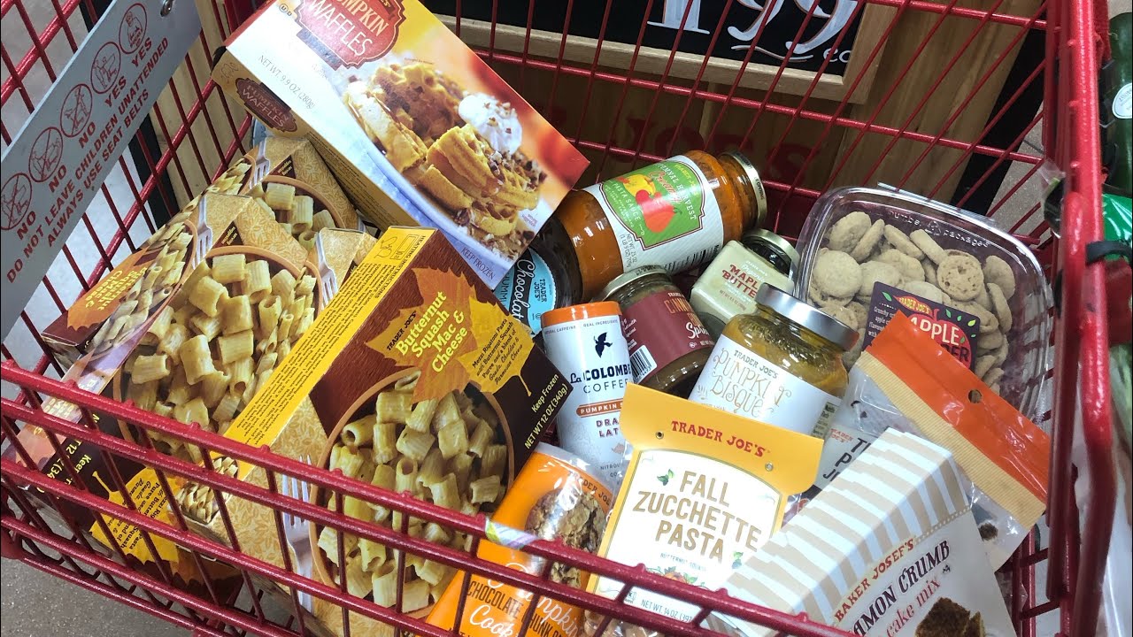 Trader Joes Fall Haul! Pumpkin Season 2019..Shop with me, Grocery Haul, Hack & Product Reviews!