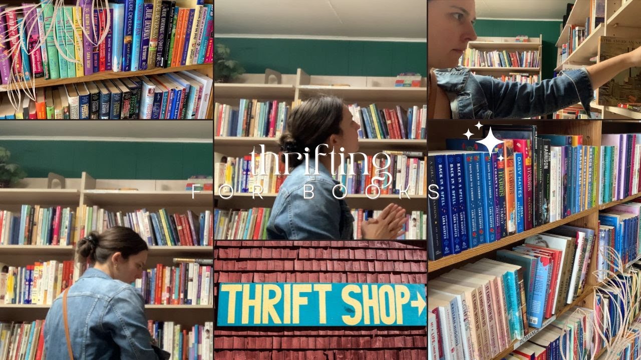 come book shopping with me! (at thrift shops)
