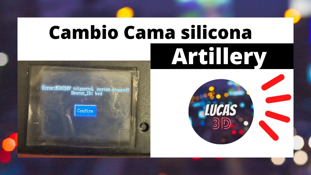 Cambio de cama silicona Artillery Genius #impresión3d #artillery