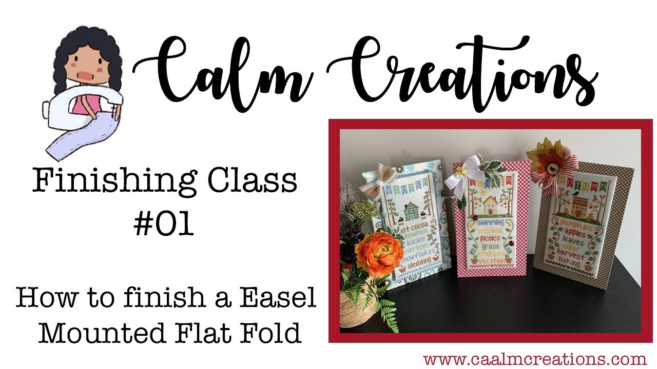 Tutorial: How to finish your Cross Stitch into a Easel Mounted Flat Fold #crossstitch #tutorial