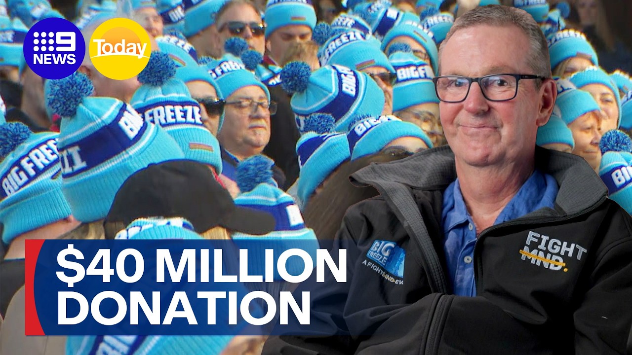 Record-breaking Big Freeze fundraiser receives massive pledge to help fight MND | 9 News Australia