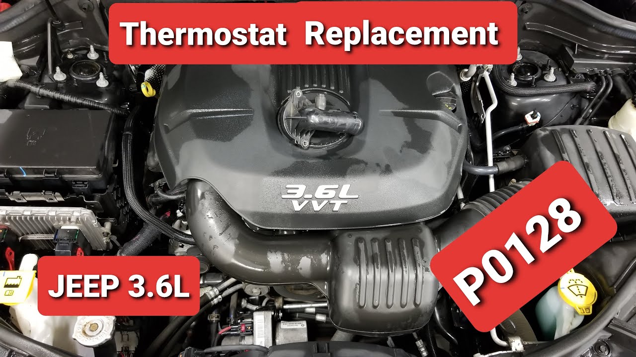 P0128 Замена термостата Jeep Chrysler Dodge Ram 3.6L — КАК СДЕЛАТЬ —