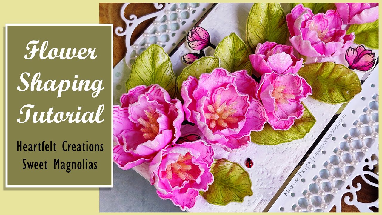 MAGNOLIA FLOWER SHAPING Easy way | Realistic Paper Flower DIY |Paper Craft