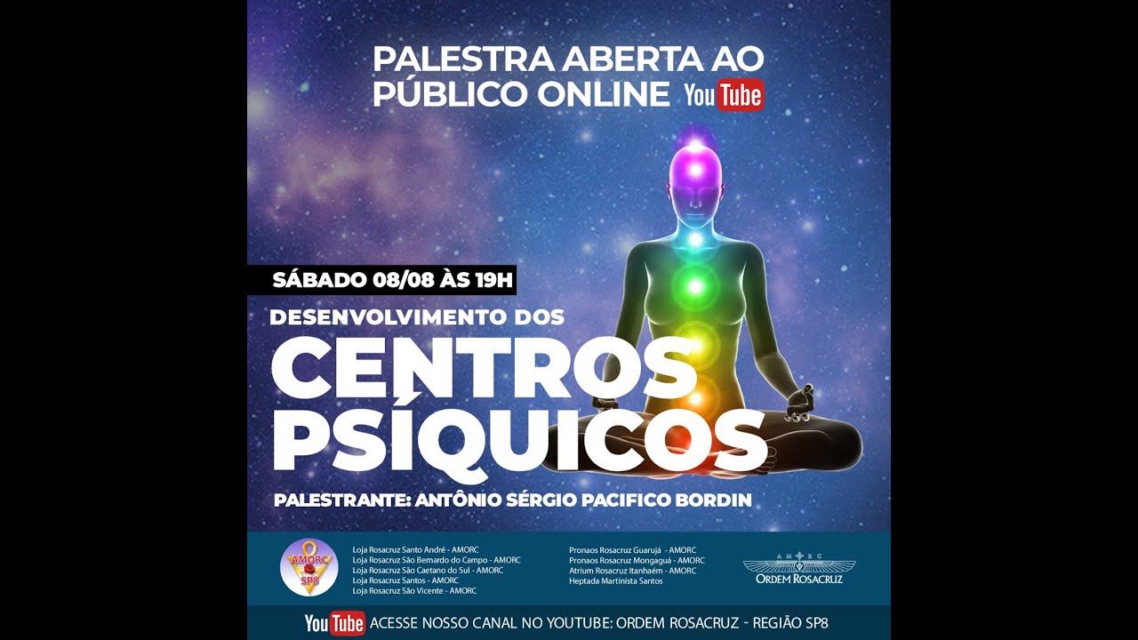 Palestra - Ordem Rosacruz AMORC - Desenvolvendo os Centros Psíquicos